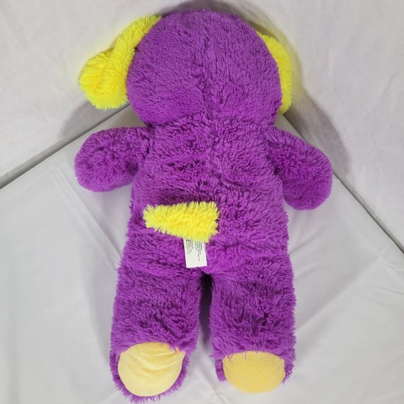 Kellytoy Purple Dog Plush With Yellow Ears 18" Toy - Picture 4 of 9